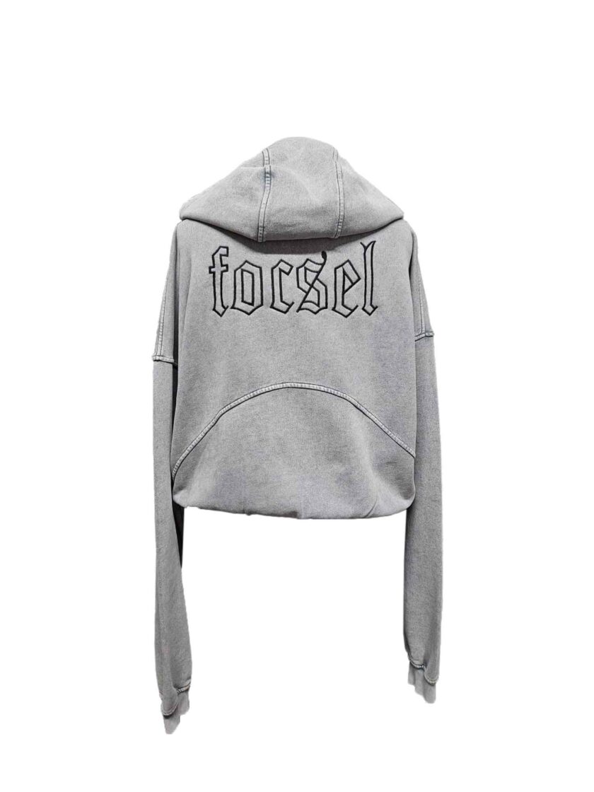 Nakışlı Gri Sweatshirt - Görsel 5