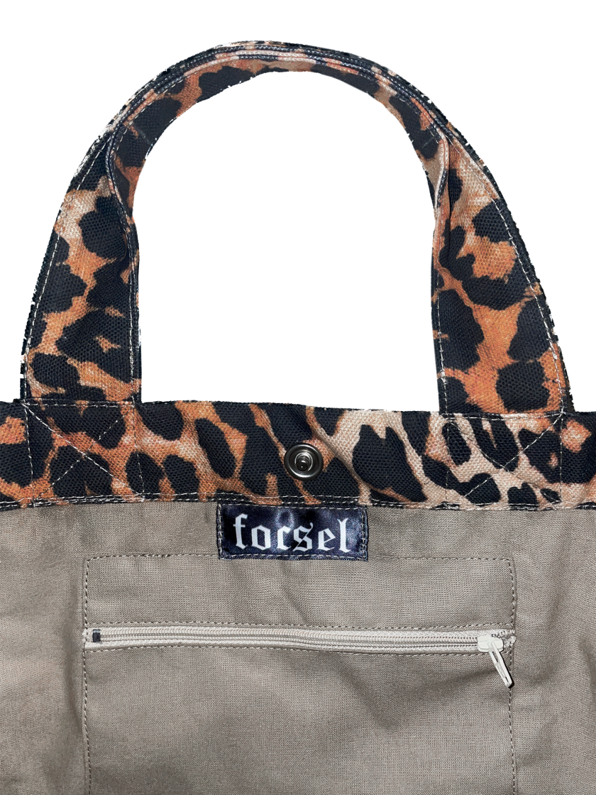 Askılı Leopar Desen Mini Tote Çanta - Görsel 2